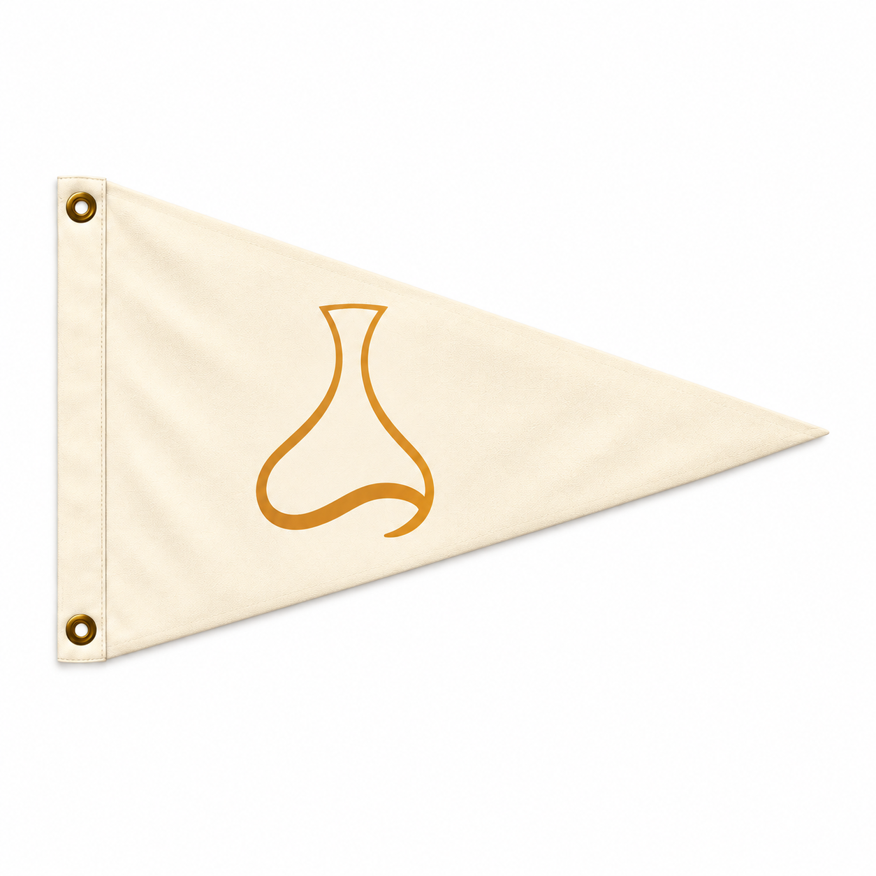 Decanter Chicago ivory pennant with gold decanter silhouette